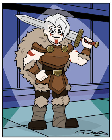 Rob Demers Art - Digital Art Portfolio - Chocking Hazard Svana