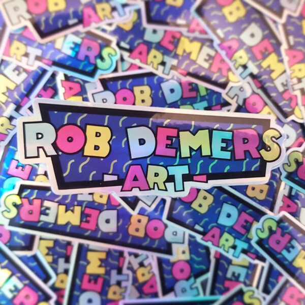 Rob Demers Art - Rob Demers Art Logo Sticker