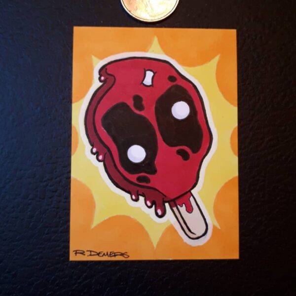 Rob Demers Art - Sketch Card Portfolio - Spidey Pop