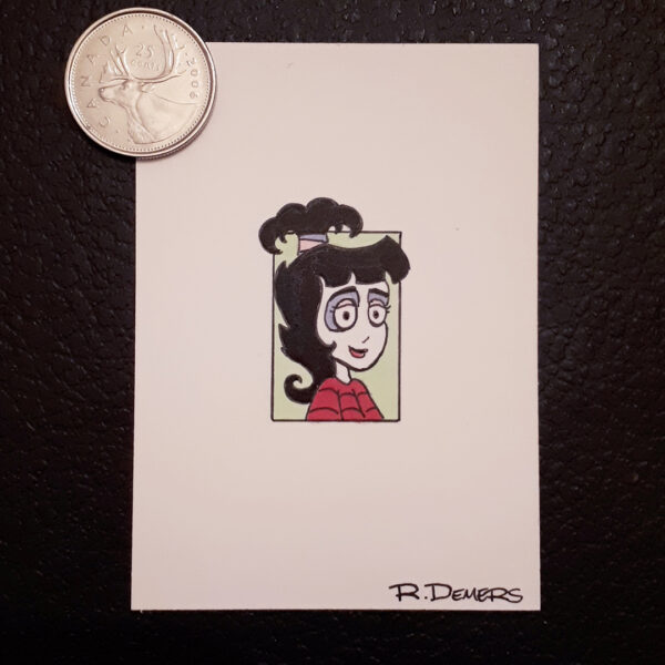 Rob Demers Art - Sketch Card Portfolio - Beetlejuice Lydia