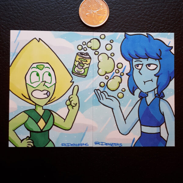 Rob Demers Art - Sketch Card Portfolio - Peridot and Lapis