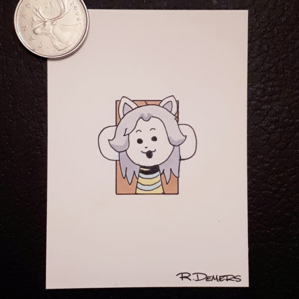 Rob Demers Art - Sketch Card Portfolio - Temmie Undertale