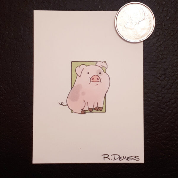 Rob Demers Art - Sketch Card Portfolio - Gravity Falls Pig