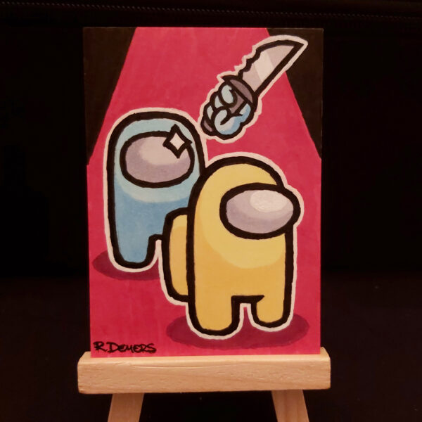 Rob Demers Art - Sketch Card Portfolio - Among Us