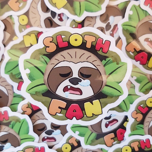 Rob Demers Art - Sloth Fan Sticker