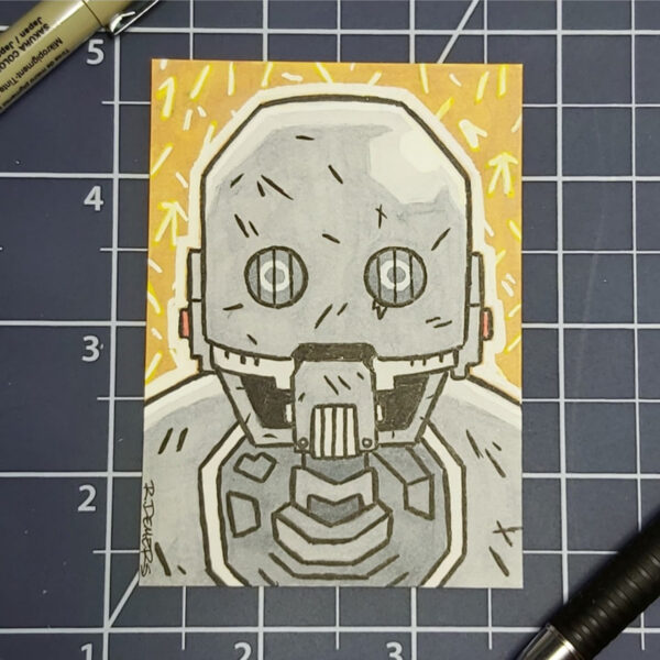 Rob Demers Art - K2-S0 Sketch Card