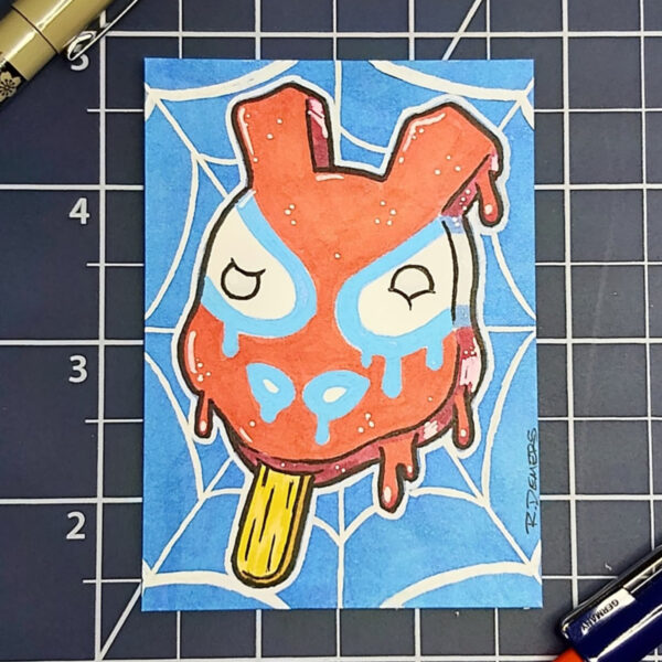 Rob Demers Art - Spider Ham Popsicle Sketch Card