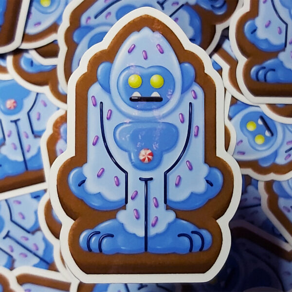Rob Demers Art - Cryptid Cookies Yeti Sticker