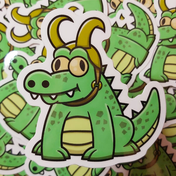 Rob Demers Art - Alligator Loki Sticker