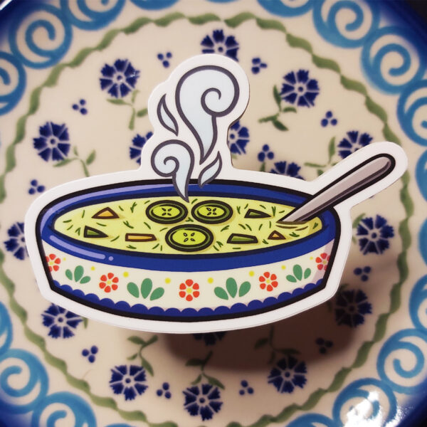 Rob Demers Art - Polish Pickle Soup Sticker