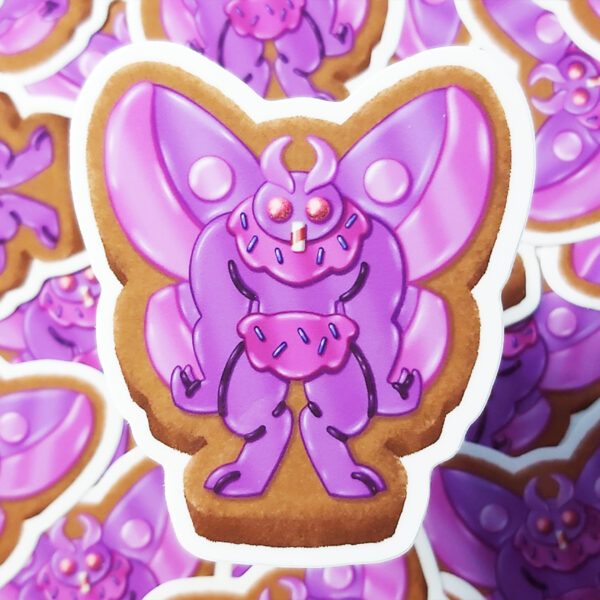 Rob Demers Art - Cryptid Cookies Mothman Sticker