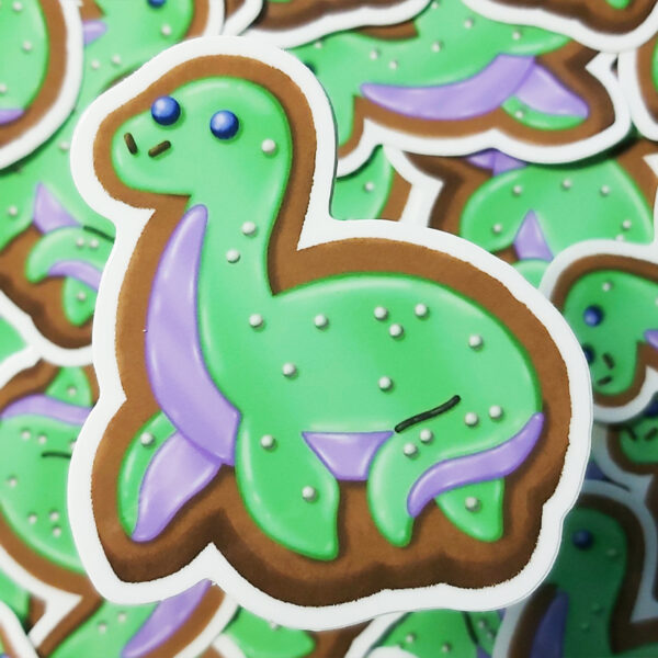 Rob Demers Art - Cryptid Cookies Loch Ness Monster Sticker