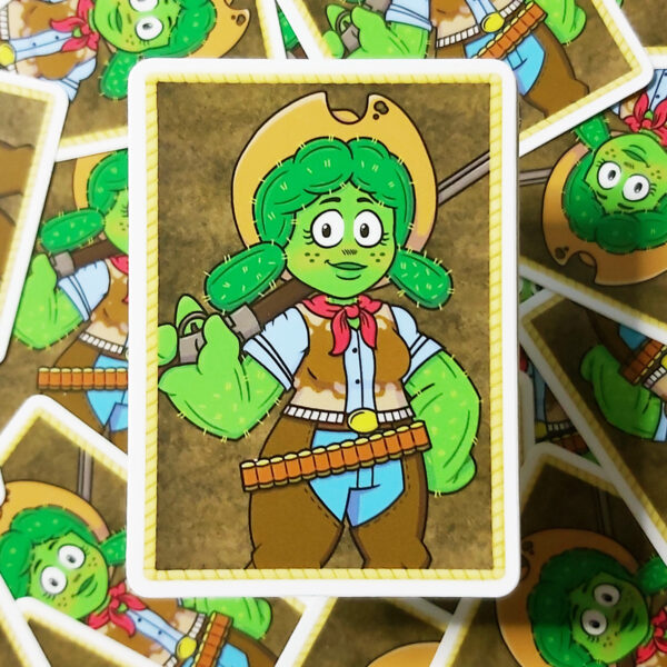 Rob Demers Art - Cactus Cowgirl Stickers