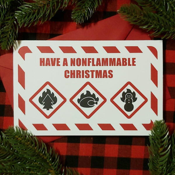 Rob Demers Art - Nonflammable Christmas Greeting Card