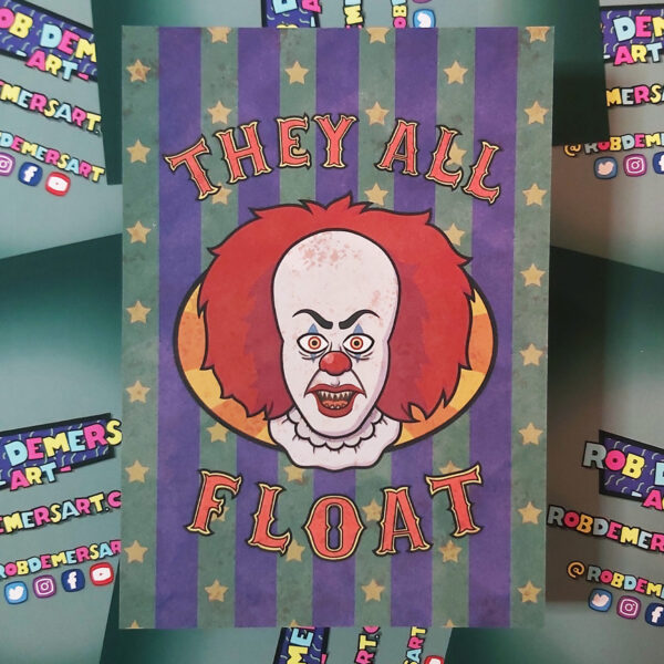 Rob Demers Art - Classic Pennywise Art Prints