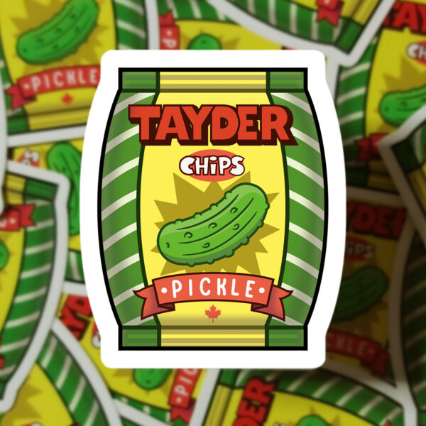 Rob Demers Art - Canadian Pickle Chips Stickers