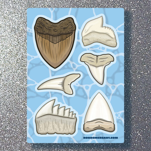 Rob Demers Art - Shark Teeth Sticker Sheets