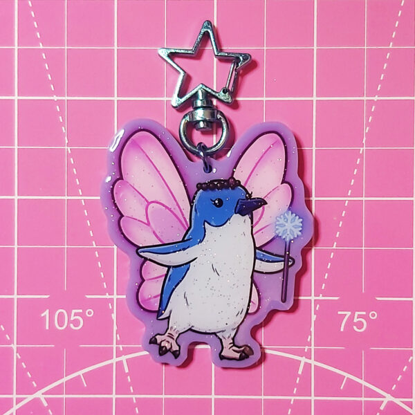 Rob Demers Art - Fairy Penguin Acrylic Keychains