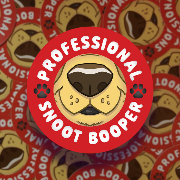 Rob Demers Art - Professional Snoot Booper Dog Version Stickers