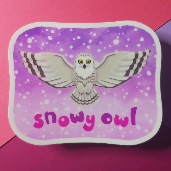 Rob Demers Art - Canadian Animals Snowy Owl Stickers