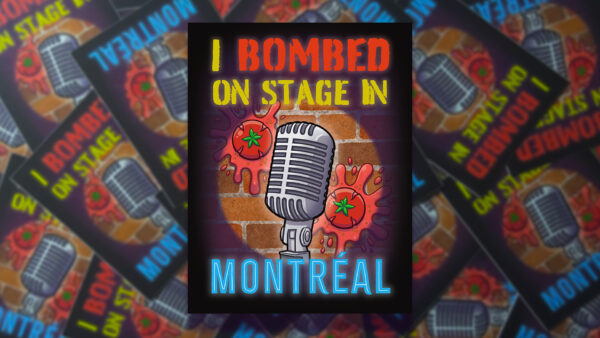 Rob Demers Art - Slider - I Bombed On Stage In Montreal Stickers