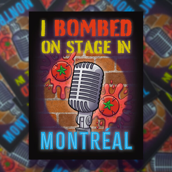 Rob Demers Art - Slider - I Bombed On Stage In Montreal Stickers