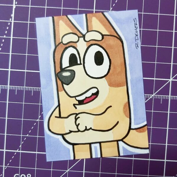 Bingo Heeler Sketch Card