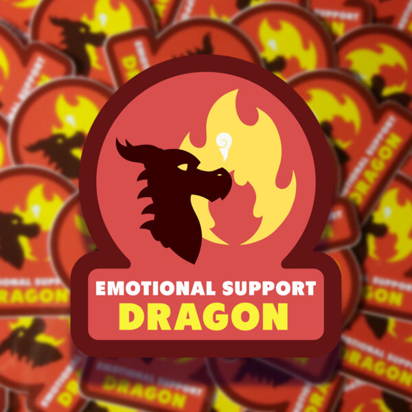 Rob Demers Art - Emotional Support Dragon Stickers