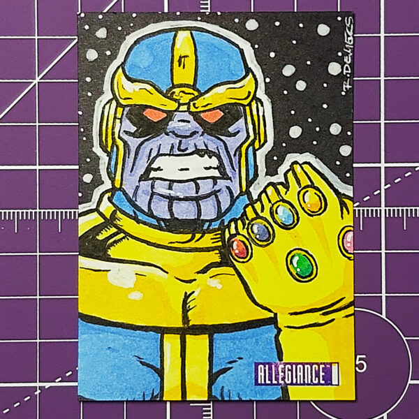Thanos sketch card