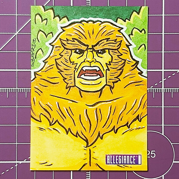 Sasquatch sketch card