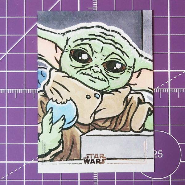 Grogu sketch card