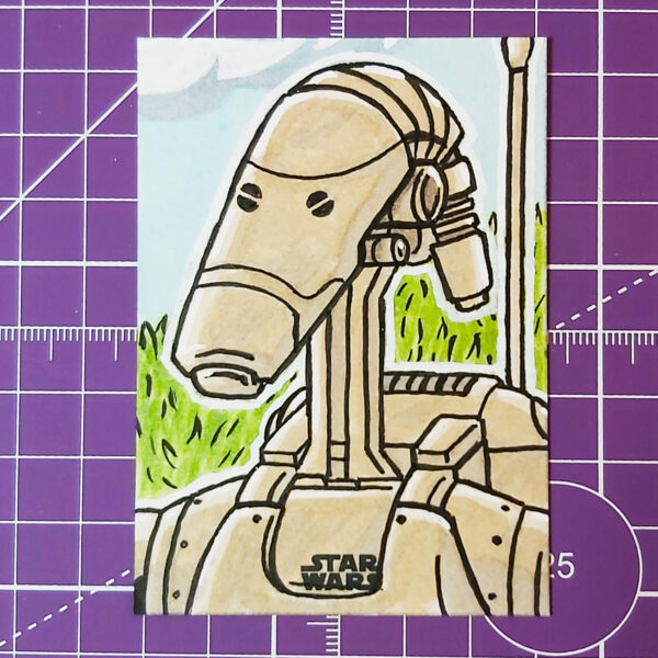 Battle Droid sketch card