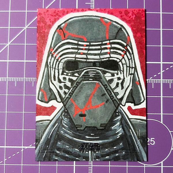 Kylo Ren sketch card