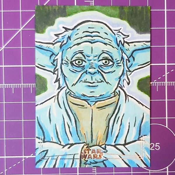 Yoda sketch card