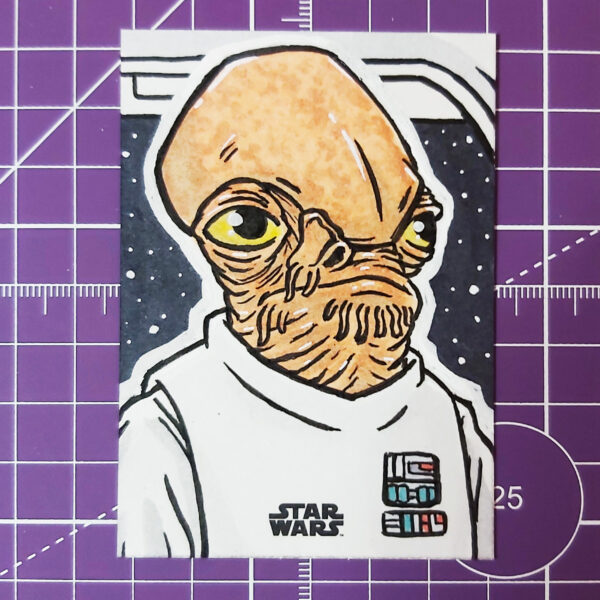 Admiral Ackbar sketch card
