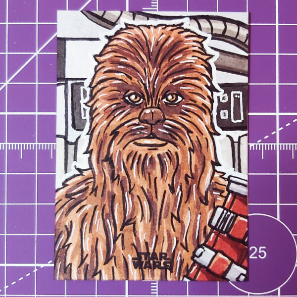 Chewbacca sketch card