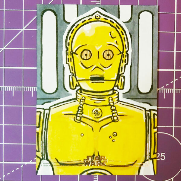 C-3PO sketch card
