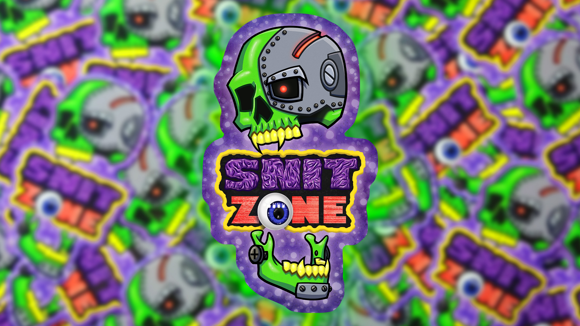 Rob Demers Art - Slider - Snit Zone Skull Stickers