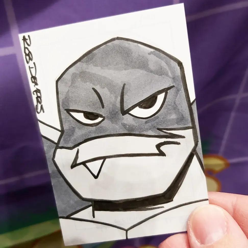 Custom Black and White Sketch Card Commission